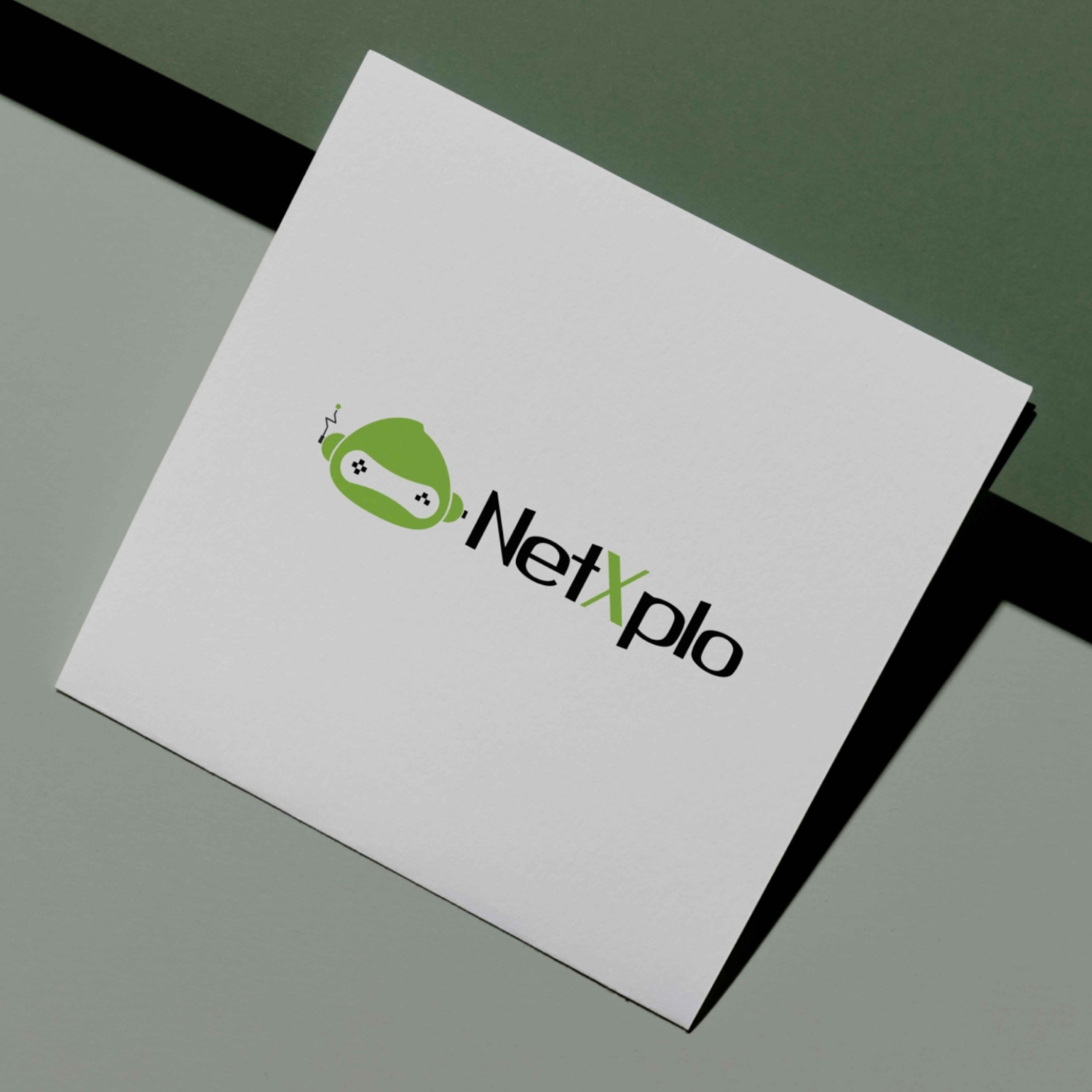 Logo NetXplo, design moderne, vert et noir